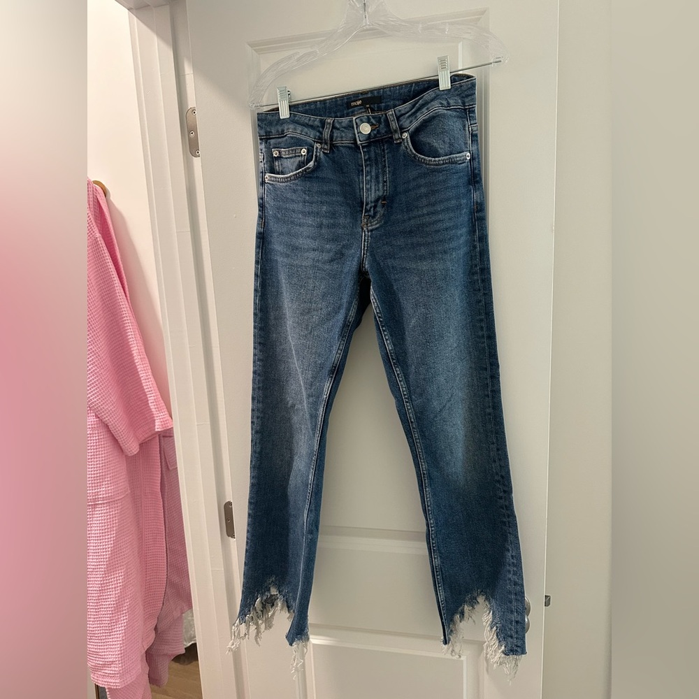 Maje Dark Blue Straight Leg Jeans